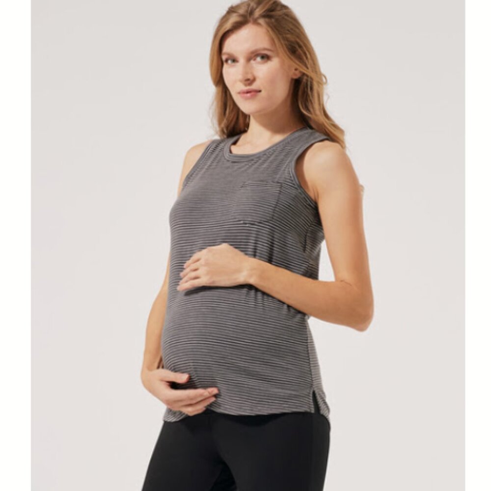 Pact Maternity Slub Pocket Tank